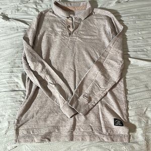 American Eagle 🦅 Long sleeve polo gray Size Small